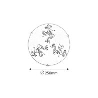 RABALUX Plafoniera "Bloomy" 1xE27 IP20