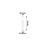 Lampada da Terra da Esterno RABALUX "Torcia Inox" 1xE27 IP44
