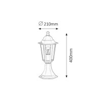 Lampada da terra per esterni RABALUX "Velence" 1xE27 IP43