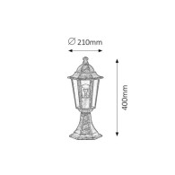 Lampada da terra per esterni RABALUX "Velence" 1xE27 IP43