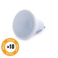 Confezione da 10 lampadine LED GU10 7W 486Lm 2700ºK 10 40.
