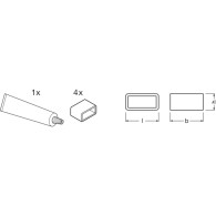Connettori per strisce LED RGBW Ledvance -13/SE/P SIL-SEAL