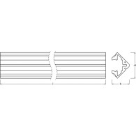 Strisce LED Ledvance Profilo Medio -PM03/E/19X19/10/1 1M