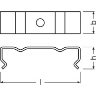 Strisce LED a profilo largo Ledvance Clip -PW03/MB Confezione