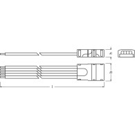 Connettori per strisce LED RGBW Ledvance -CP/P5/500 Confezione 2