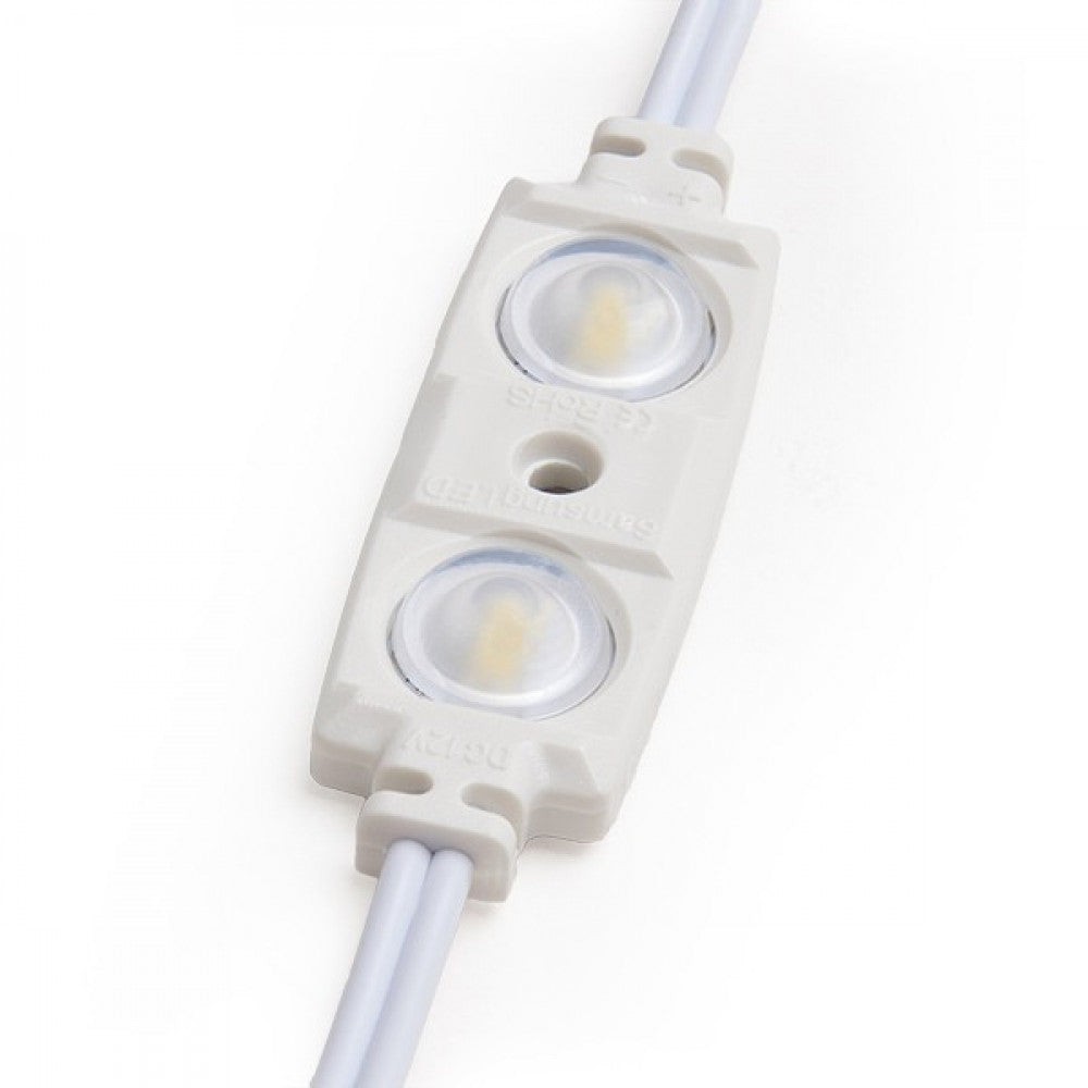 Modulo 1.2W 66Lm 2700ºK 2 LED PRO 5630 Iniettato IP67 Ottico Modulo 1.2W 66Lm 2700ºK 2 LED PRO 5630 Iniettato IP67 Ottico