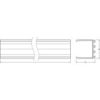 Strisce LED a profilo largo Ledvance -PW03/U/26X26/14/1 1M