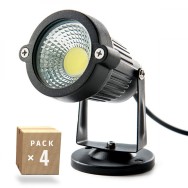 Confezione da 4 Faretti LED da Giardino 5W 421Lm 2700ºK 40.
