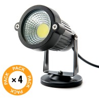 Confezione da 4 Faretti LED da Giardino 5W 421Lm 2700ºK 40.