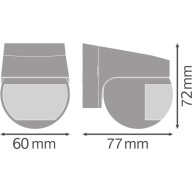 Sensore da parete Ledvance 110º Ip44