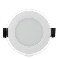 Faretto LED Downlight 6W 600Lm 4200ºK Vetro Circolare Ø95Mm