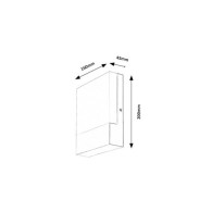 RABALUX "Gimone" Lampada da parete per esterno LED 10W 660Lm