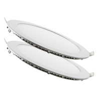 Confezione da 2 pannelli LED 18W 1800Lm 4200ºK Circolari 40.