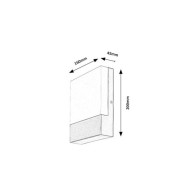 RABALUX "Gimone" Lampada da parete per esterno LED 10W 570Lm