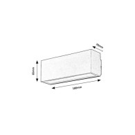 RABALUX "Mataro" Lampada da parete per esterno LED 10W 720Lm