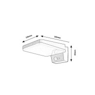 RABALUX "Lasset" Lampada da parete solare per esterni LED 4.