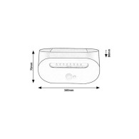 RABALUX "Brezno" Lampada da parete solare per esterni LED 3.