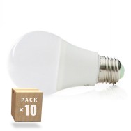 Confezione da 10 Lampade LED Sferiche Alluminio/PC E27 9W 810Lm