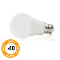 Confezione da 10 Lampade LED Sferiche Alluminio/PC E27 9W 810Lm