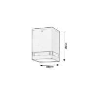 RABALUX "Zombor" Lampada da soffitto per esterni 1xGU10 IP54