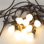Catena da 20 Portalampade E27 10 Metri IP65 senza Lampadine