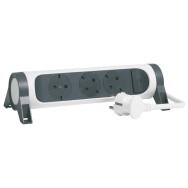 LEGRAND-Base multipla fissa e girevole con 3 prese da incasso