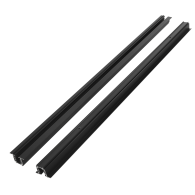 Faretti LED Neri da Binario Trifase 1M da Incasso
