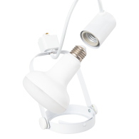 E27 Faretto da Binario Monofase Senza Lampadina Bianco