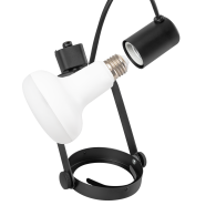 Faretto da Binario Monofase E27 Senza Lampadina Nero