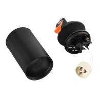 Faretto da incasso GU10 nero (senza lampadina)