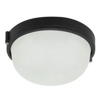 Lampada da parete da giardino E27 IP44 nera senza lampadina