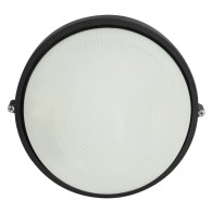 Lampada da parete da giardino E27 IP44 nera senza lampadina