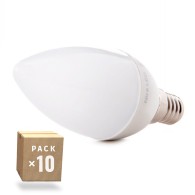 Confezione da 10 Lampade LED a Candela 2835SMD E14 5W 410Lm