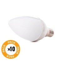 Confezione da 10 Lampade LED a Candela 2835SMD E14 5W 410Lm