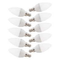 Confezione da 10 Lampade LED a Candela 2835SMD E14 5W 410Lm
