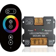 Custodia in metallo per controller LED touch RGB RF