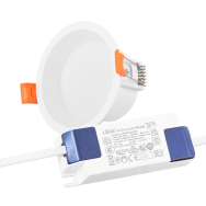Faretto LED Downlight 7W 140Lm/W Driver LIFUD Flicker Free