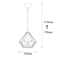 Lampada a sospensione "Kuantan"