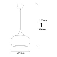 Lampada a sospensione "Pune"