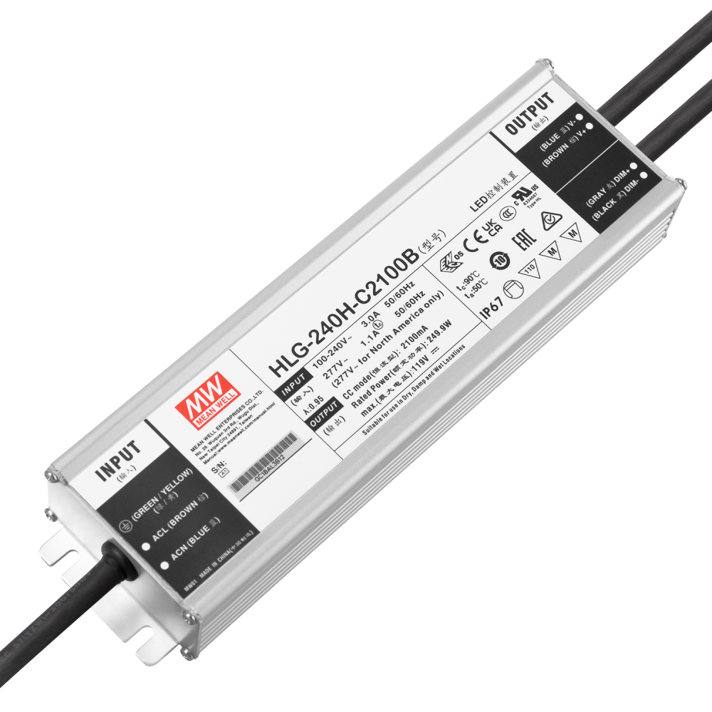 Trasformatore LED dimmerabile 0-10V 170-260V 24V 2,5A 60W IP20 Trasformatore LED dimmerabile 0-10V 170-260V 24V 2,5A 60W IP20