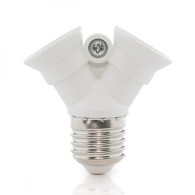 Adattatore E27 a 2 X E14