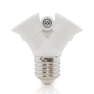Adattatore E27 a 2 X E14