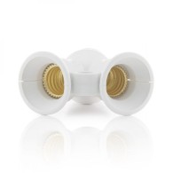 Adattatore E27 a 2 X E14