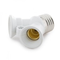 Adattatore E27 a 2 X E14