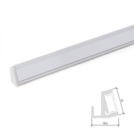 Profilo Alluminio Per Striscia LED Ripiani Bicchiere 6Mm x 1M