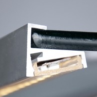 Profilo Alluminio Per Striscia LED Ripiani Bicchiere 6Mm x 1M