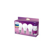Pacchetto 3 Lampadina LED Philips E27 A60 4,5W 470Lm 2700K