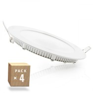 Confezione da 4 pannelli LED 9W 900Lm 2700ºK 40.