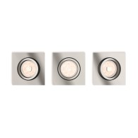 Set di 3 Incasso Philips "Donegal" Piazza Cromato GU10