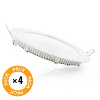 Confezione da 4 pannelli LED 9W 900Lm 2700ºK 40.